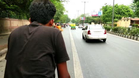 View-of-Delhi-through-eyes-of-cycle-rickshaw-or-auto-rickshaw