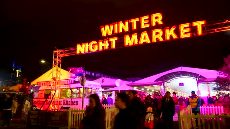 Queen-Victoria-market-nighttime-during-winter