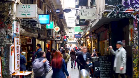 Calle-Del-Café,-Cafe-Laneway-Melbourne-Lugar-Central-Melbourne-Cafe-Lane,-Café-De-Melbourne