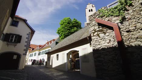 Fachada-De-La-Cafetería-Y-Tienda-Wieser-Wachau-Durnstein-Ost