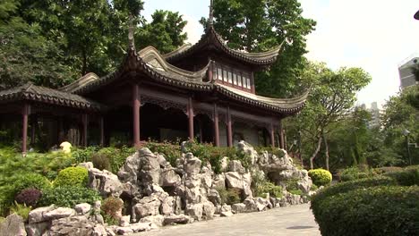 Pagodentempel-Kowloon-Ummauerter-Stadtpark-In-Hongkong,-China