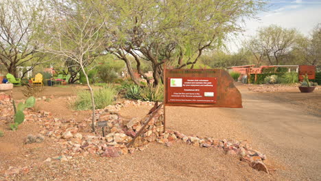 Entrance-to-Desert-Meadows-Park-in-Green-Valley,-Arizona,-a-community-park