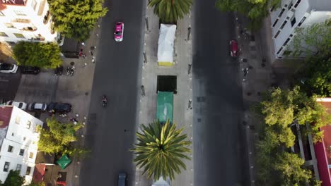 Revelando-El-Monumento-A-La-Revolución-En-La-Hora-Dorada,-Ciudad-De-México