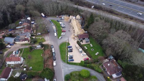 Thatched-roof-motorway-drone-pull-away