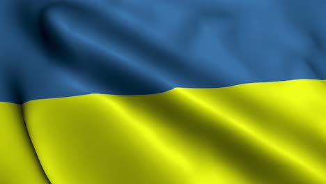 Ondeando-La-Bandera-De-Raso-De-Textura-Real-De-Ucrania