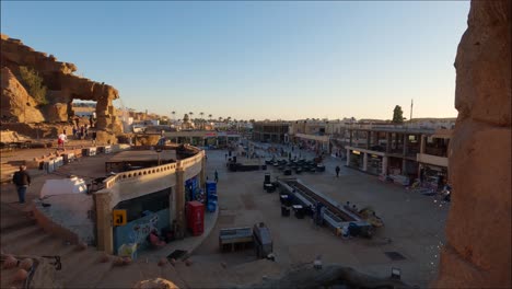 Touristic-Old-Market-of-Egyptian-resort-town-Sharm-el-Sheikh,-Egypt