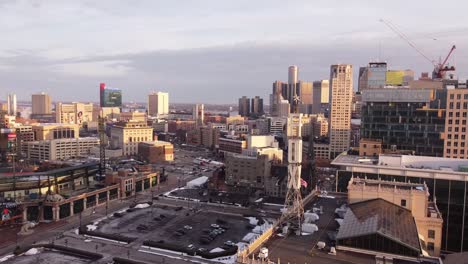 Rooftop-Of-The-Famous-Fox-Theatre-In-Detroit-City-With-Comerica-Park-And-Ford-Field-At-The-Background-In-Michigan-USA