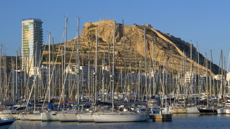 Alicante-Harbor-Spain-Establishing-Shot