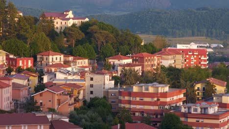 Aerial-View-Of-House-On-Mountain