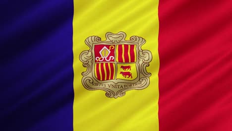 Flag-of-Andorra-Waving-Background
