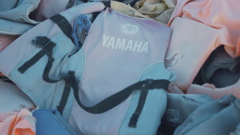 Fake-life-vests-Refugee-lifejacket-graveyard-Lesvos,-Greece