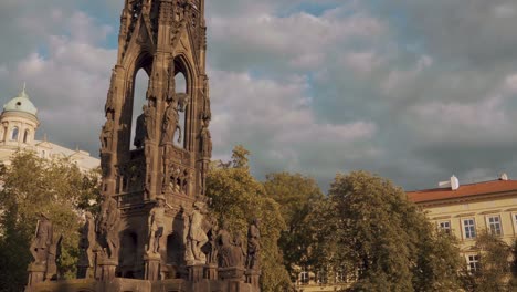 Neo-Gothic-Monument-with-fountain-by-architect-Josef-Kranner