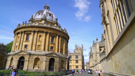 Oxford-England,-Circa:-Radcliffe-Camera-Und-All-Souls-College-An-Der-Universität-Von-Oxford