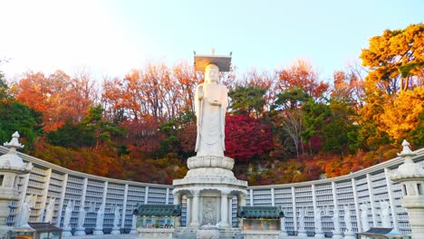 Asien-Buddhistischer-Tempelinnenraum---Außengestaltungsmuster-In-Südkorea