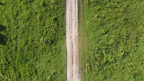 Aerial-view-of-the-road-in-country-side