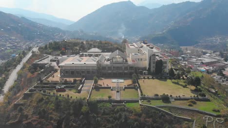 Aerial-View-Of-Five-Star-Pearl-Continental-Muzaffarabad-Hotel-In-Kashmir