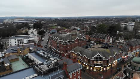 Panning-shot-of-Watford-city-centre-filmed-using-a-drone