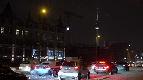 Traffic-Jam-during-Rush-Hour-in-Berlin-City-on-cold-Winter-Night