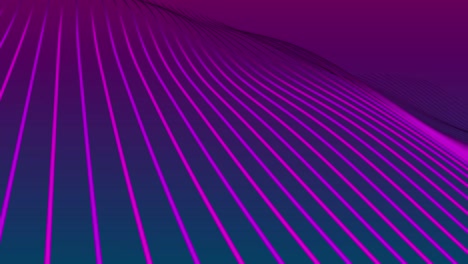 Purple-wave-lines-flowing-on-blue