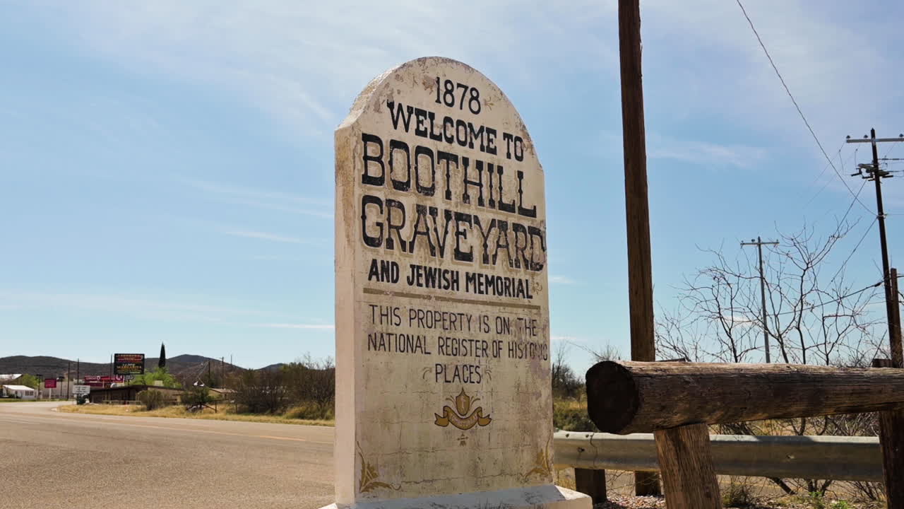 Entrance Signage To The Famous Boothill Graveyard In Tombstone, Arizona ...