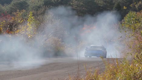 Blue-Nissan-Silvia-Spins-Out-180-Degrees-While-Drifting-in-Fukushima