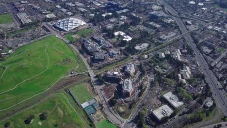 Mountain-View,-Ca,-Usa---18-De-Abril-De-2017:-Sede-De-Google-En-El-Campus-Principal-Del-Edificio-Googleplex-Hq-En-Silicon-Valley