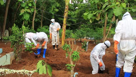 El-Proceso-Funerario-De-Un-Cadáver-Infectado-Con-El-Virus-Corona-Con-El-Protocolo-Covid-19