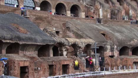 Tribunes-of-the-Colosseum,-Rome,-Italy
