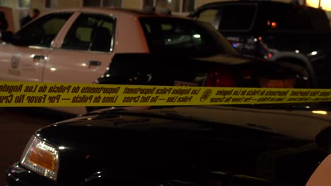 LAPD-police-cars-set-up-at-crime-scene