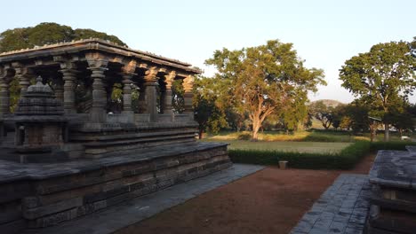 The-Hoysaleshwara-temple-is-a-Hoysala-architecture-dated-the-12th-century-with-impressive-stone-carvings-captured