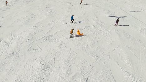 View-over-a-ski-slope-with-photographer-in-the-middle