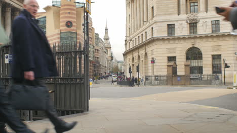 Escena-Callejera-Típica-En-El-Distrito-Financiero-De-Londres.