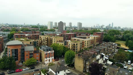 Panning-shot-of-residential-building-in-London