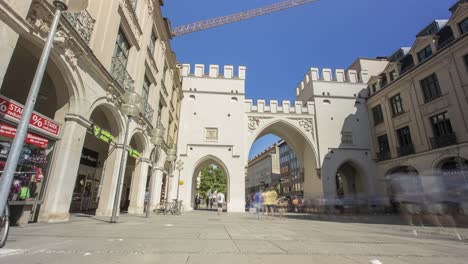 Karlsplatz-Square-Munich-Germany---4k-Motionlapse---Timelapse