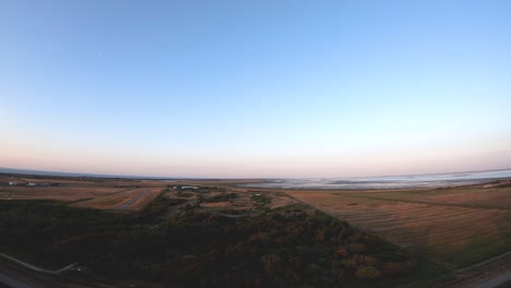 Langeoog-Natural-Park-as-seen-from-above,-Germany
