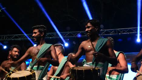 A-group-of-artists-performing-Chenda-Melam-Singari-Melam-at-an-architectural-college-fest-in-Kerala