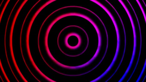 Kreise-Zoomen-Neonfarben-Hintergrund
