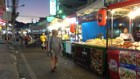 HUA-HIN,-THAILAND,-circa-:-The-famous-night-market-street-in-Hua-Hin