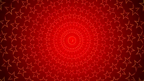Círculos-Estrellas-Rojo-Movimiento-Fondo