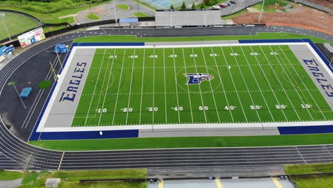 football-field-eagles-etowah-high-school-woodstock-georgia-aerial-drone-tracking