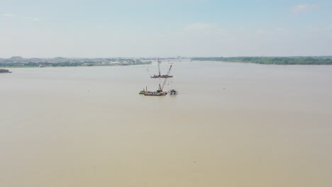 A-drone-shot-in-the-city-of-Guayaquil,-Ecuador