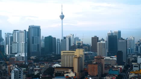 Paisaje-Urbano-Del-Centro-De-La-Ciudad-De-Kuala-Lumpur-Durante-El-Día