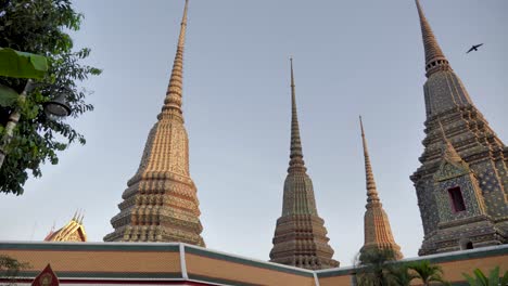 sunset-near-temple-in-Bangkok,-Thailand