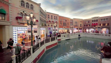 Macau---Circa-2018Shops-and-people-at-the-Venetian-Macau-on-a-cloudy-day