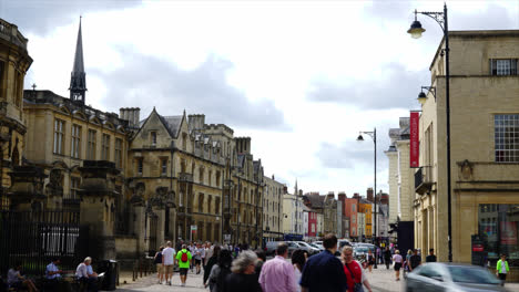 Oxford,-Inglaterra,-Circa:-Timelapse-Oxford-City-En-Reino-Unido