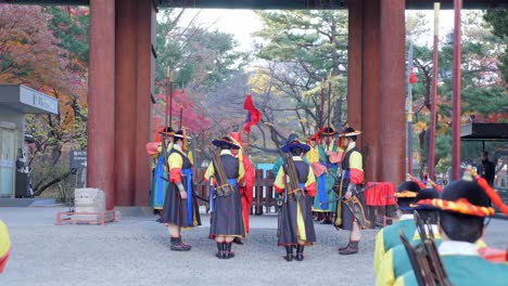 Ceremony-Of-Gate-Guard-Change-deoksugung-Palace-Seoul-south-korea