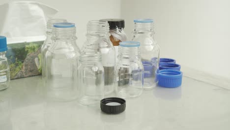 Laboratory-shot-of-glass-containers