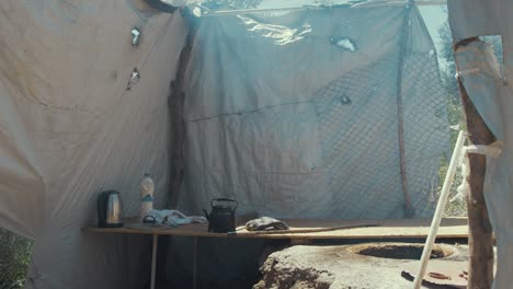 Traditional-self-built-Tandoor-oven-in-Refugee-camp