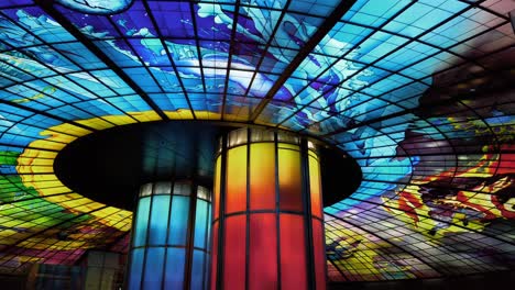 The-Dome-of-Light-at-Formosa-Boulevard-Station-MRT-in-Kaohsiung,-Taiwan