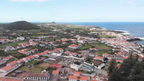 Vista-Aérea-De-La-Isla-Graciosa-En-Azores